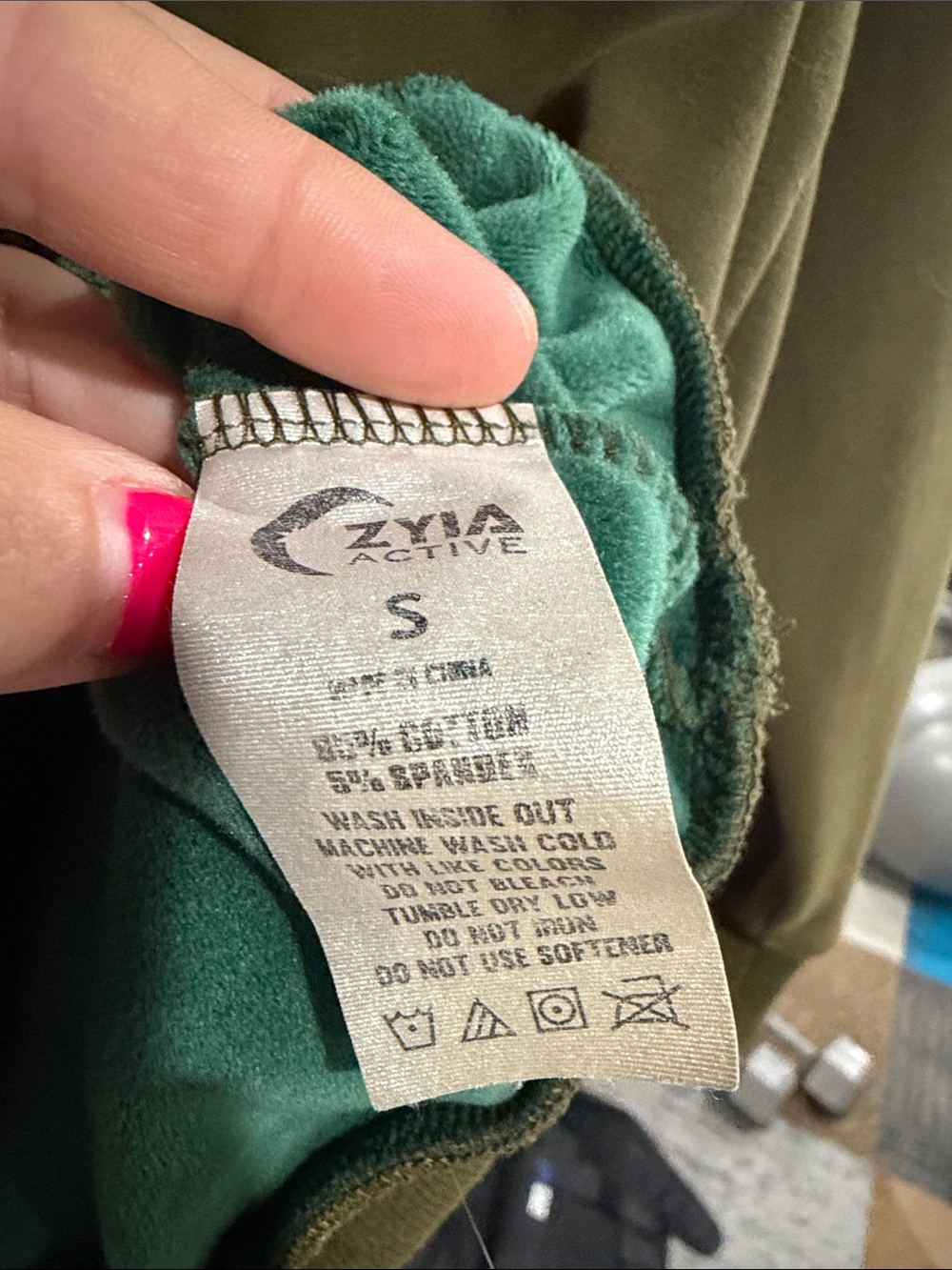 ZYIA Olive Double Snap Hoodie Pullover - Picture 7 of 8